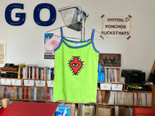 Load image into Gallery viewer, SOLD OUT - Lime Green Luaka Bop Spaghetti Strap Tank (in Medium)