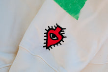 Load image into Gallery viewer, Luaka Bop Crewneck Sweatshirt in Iced White