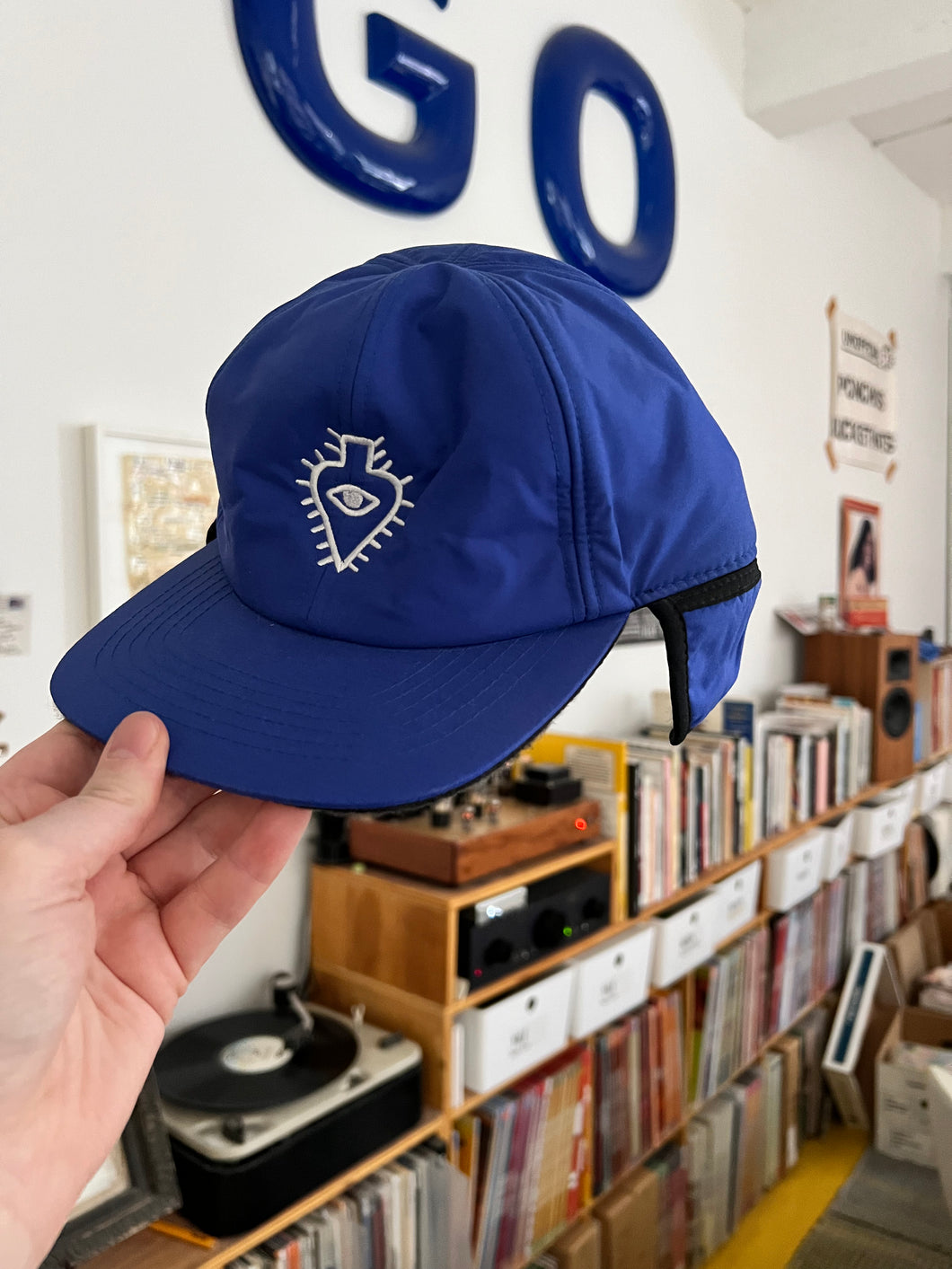 Luaka Bop Hunting Cap in Bayou Blue