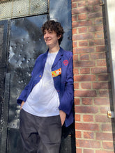 Load image into Gallery viewer, Swedish Hydron Blue Contrast Stitch Embroidered Deadstock Jacket
