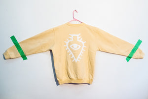 Luaka Bop Crewneck Sweatshirt in Cream