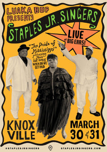 Staples Live at Big Ears! Risograph Poster