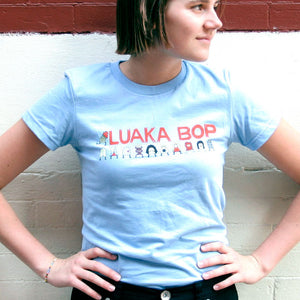 Luaka Bop Women's Blue T-Shirt